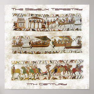 Poster Bayeux Tapestry Scene