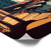 Poster Bayonne France Travel Art Vintage (Coin)