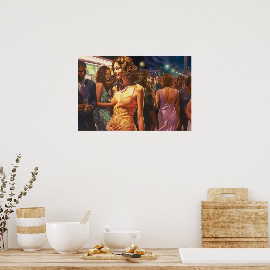 Poster Bayside Latina la nuit (Cuisine)