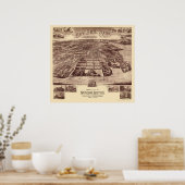 Poster Bayside Park - Queens, NY Carte panoramique - 1915 (Cuisine)