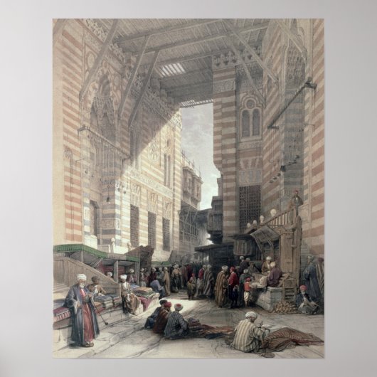 Poster Bazaar of the Silk Merchants, Cairo, from "Egypt (Devant)