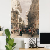 Poster Bazar des compersmiths Le Caire par David Roberts (Bureau à domicile)