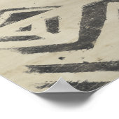 Poster Bazar motif - Formes arrondies et géométriques (Coin)