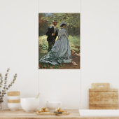 Poster Bazille et Camille - Claude Monet Fine Art (Cuisine)