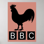 Poster BBC - Gros Cockerel noir (Devant)