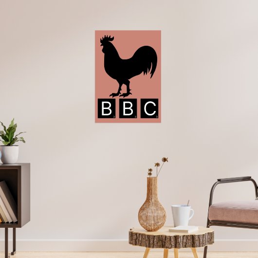 Poster BBC - Gros Cockerel noir (Salon 3)