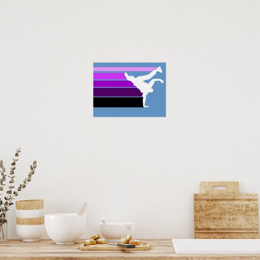 Poster BBOY gradient prpl whposter (Cuisine)