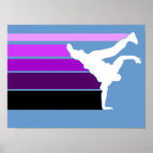 Poster BBOY gradient prpl whposter (Devant)