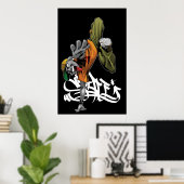 Poster BBOY Pochette avec graf (Bureau à domicile)