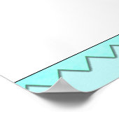 Poster BBQ Baby shower Félicitations (Coin)