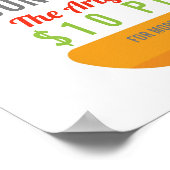 Poster BBQ chill grill collecte de fonds école PTO PTA ca (Coin)