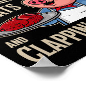 Poster Bbq Old Row Smoking Meats And Clappin Cheeks  (Coin)