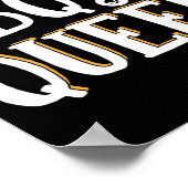 Poster BBQ Queen Smoker Grill Barbecue Viande Grill (Coin)