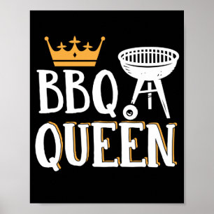 Poster BBQ Queen Smoker Grill Barbecue Viande Grill