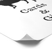 Poster BBQ Rustic Couples Baby showers cartes et cadeaux (Coin)