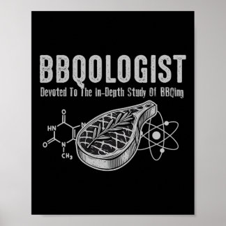 Poster Bbqologiste Étude De Byrbecue Drôle Pour Les Femme