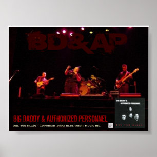 Poster - BD&AP-concert "Bent u klaar"-demonstratie