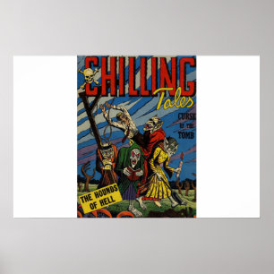 Poster BD d'horreur vintage   bande dessinée d'horreur de