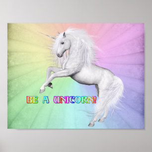 Poster Be A Unicorn
