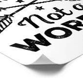 Poster Be A Warrior Not A Worrier Motivational Insrationa (Coin)