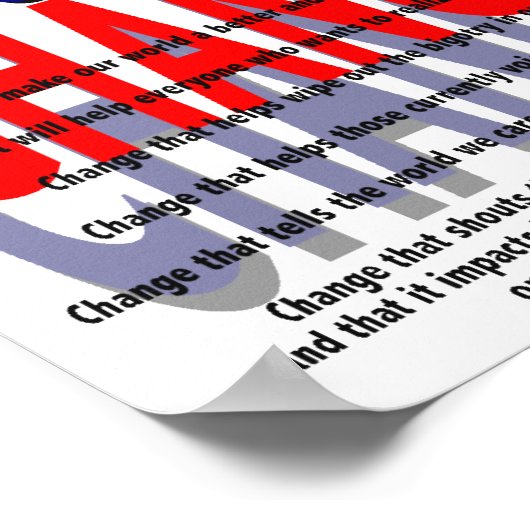 Poster Be about Change (Coin)