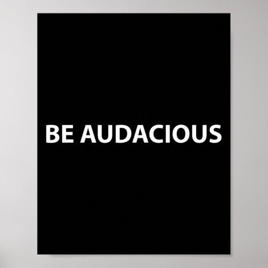 Poster Be Audacious Essential Clothes _ Christmas, New Ye (Devant)