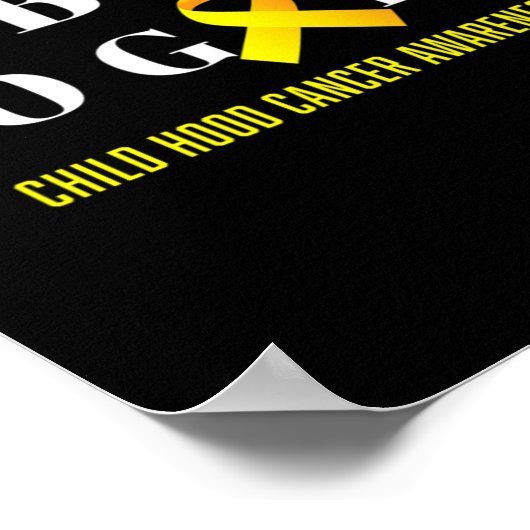 Poster Be Bold Go Gold Chilhood Cancer Awareness 1 (Coin)