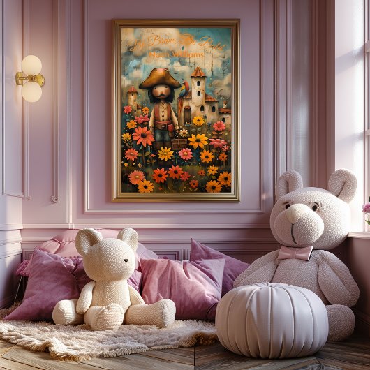 Poster Be Brave, Be Bold - Póster Motivador infantil