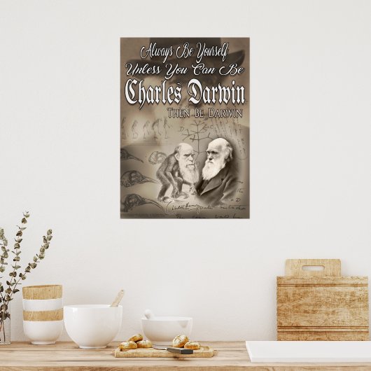 Poster Be Charles Darwin (Cuisine)