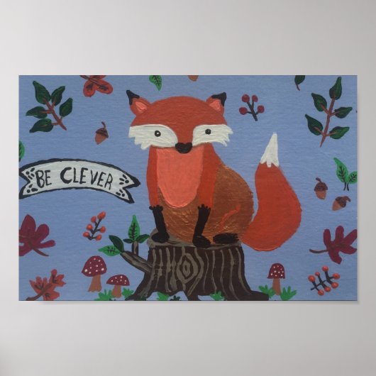 Poster "Be Clever" (Devant)