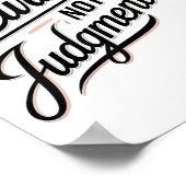 Poster Be Curious Not Judgemental Motivation Insrational  (Coin)