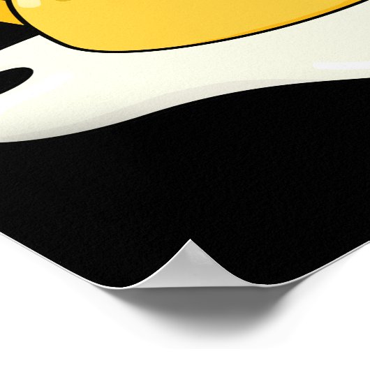 Poster Be Egg-cellent Funny Egg Pun Dark BG (Coin)