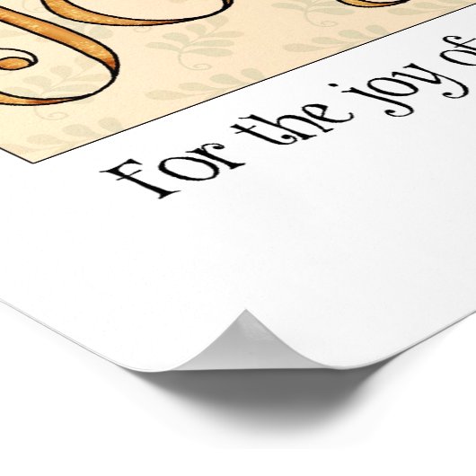 Poster Be Joyful - Fine Art Print (Coin)