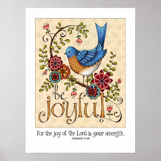 Poster Be Joyful - Fine Art Print (Devant)