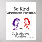 poster Be Kind (Devant)