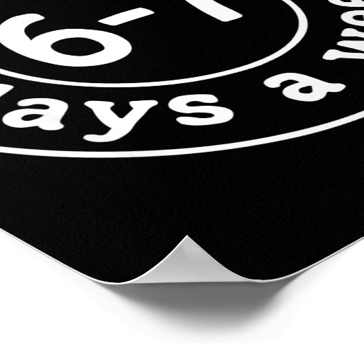 Poster Be Kind 6-7 Days A Week  (Coin)