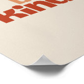 Poster Be Kind – Boho Typography Art (Coin)