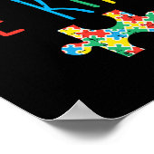 Poster Be Kind Hand Sign Language Puzzle Sensibilisation (Coin)