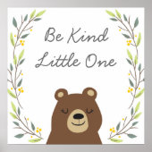 Poster Be Kind - Nursery Art Decor (Devant)