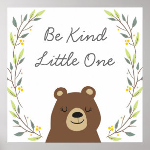 Poster Be Kind - Nursery Art Decor
