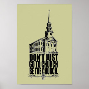 Poster BE l'affiche de l'église