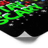 Poster Be Merry Stay Y Black Cat Funny Halloween Christma (Coin)