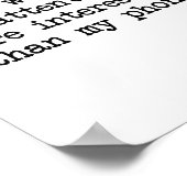 Poster Be More Interesting Than My Phone, Funny Antisocia (Coin)