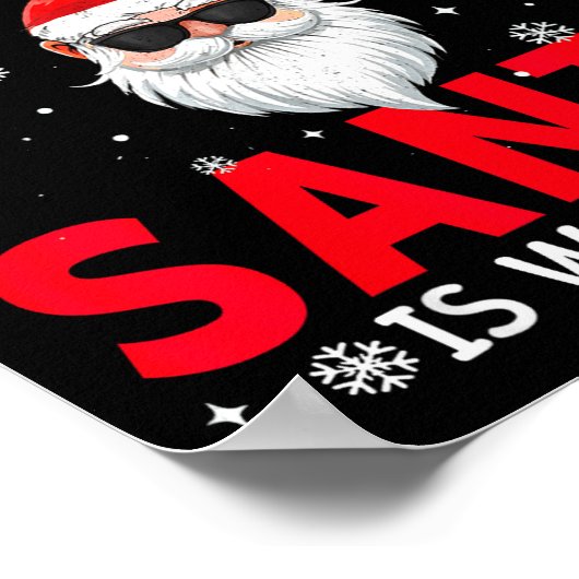 Poster Be Nice To The Activity Istant Santa Is Watching X (Coin)