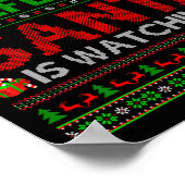 Poster Be Nice To The Referee Santa Is Watching Ugly Chri (Coin)