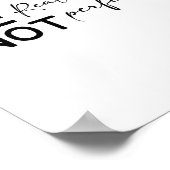 Poster Be Real Not Perfect - Minimalist Motivational (Coin)