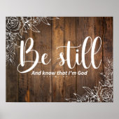 Poster Be Still and Know That I’m God (Devant)