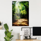 Poster Be Still (Poster du paysage forestier) (Bureau à domicile)