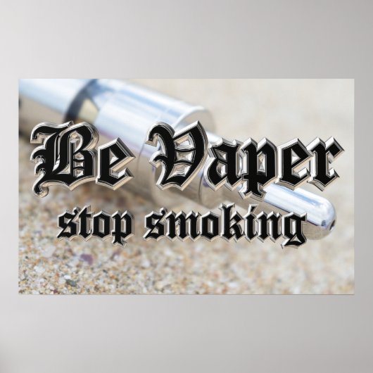Poster Be vaper (Devant)