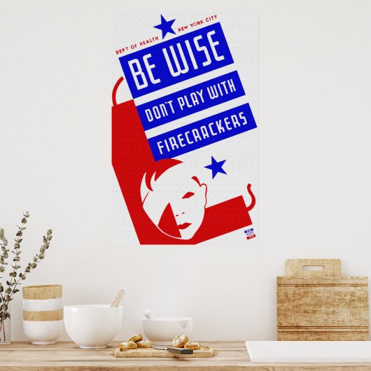 Poster Be Wise (Cuisine)